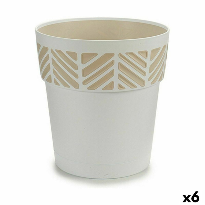 Vaso Autoirrigante Stefanplast Orfeo Bianco Plastica 25 x 25 x 25 cm (6 Unità) Vaso Autoirrigante Stefanplast Orfeo Bianco Plastica 25 x 25 x 25 cm (6 Unità)