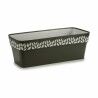 Vaso rettangolare da Balcone Stefanplast Cloe Antracite Plastica 49,5 x 17 x 19 cm (12 Unità)