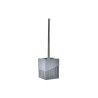 Scopino per il Bagno DKD Home Decor Scandi Argentato Grigio Acciaio inossidabile Alluminio Resina (9,5 x 9,5 x 37 cm)