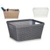 Cestino Multiuso Kipit 4720 Bianco Beige Grigio Plastica 5 L 29,5 x 13 x 23 cm (18 Unità)