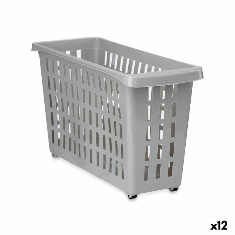 Contenitore per Sistemare per Mobile da Cucina Kipit G-327-1 G-327-1 Grigio 17,5 x 26 x 46 cm Con ruote (12 Unità) Contenitore per Sistemare per Mobile da Cucina Kipit G-327-1 G-327-1 Grigio 17,5 x 26 x 46 cm Con ruote (12 Unità)