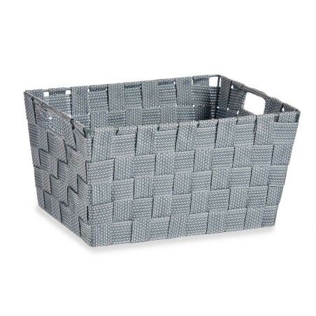 Cestino Multiuso Kipit A3-6883 Grigio Stoffa 5 L 30,4 x 14 x 20 cm (18 Unità)