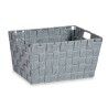 Cestino Multiuso Kipit A3-6883 Grigio Stoffa 5 L 30,4 x 14 x 20 cm (18 Unità)