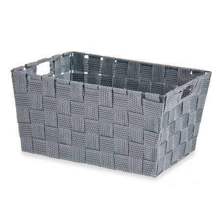 Cestino Multiuso Kipit A3-6883 Grigio Stoffa 5 L 30,4 x 14 x 20 cm (18 Unità)