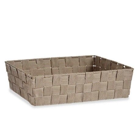 Cestino Multiuso Kipit A3-6885 Beige Stoffa 3,8 L 34 x 8,5 x 21 cm (18 Unità)
