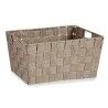 Cestino Multiuso Kipit A3-6883 Marrone Stoffa 5 L 30,4 x 14 x 20 cm (18 Unità)