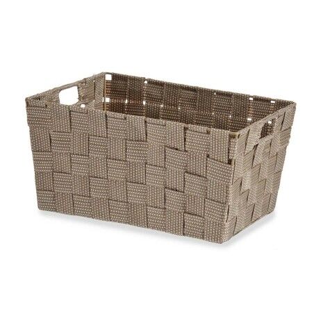 Cestino Multiuso Kipit A3-6883 Marrone Stoffa 5 L 30,4 x 14 x 20 cm (18 Unità)