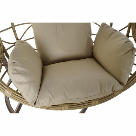 Sedia da giardino sospesa DKD Home Decor 90 x 70 x 110 cm 105 x 75 x 226 cm Beige Metallo Marrone rattan sintetico