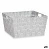 Cestino Multiuso Kipit A3-6883 Bianco Stoffa 30,4 x 14 x 20 cm (18 Unità)