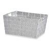 Cestino Multiuso Kipit A3-6883 Bianco Stoffa 30,4 x 14 x 20 cm (18 Unità)