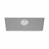 Vaso rettangolare da Balcone Stefanplast Grigio Plastica 18 x 16 x 49 cm (12 Unità)