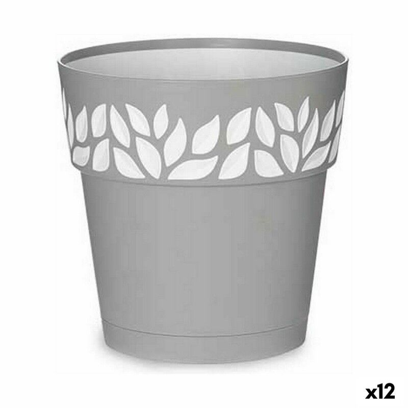 Vaso Autoirrigante Stefanplast Cloe Grigio Plastica 19 x 19 x 19 cm (12 Unità) Vaso Autoirrigante Stefanplast Cloe Grigio Plastica 19 x 19 x 19 cm (12 Unità)