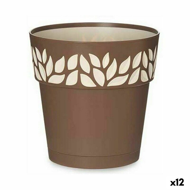 Vaso Autoirrigante Stefanplast Cloe Marrone Plastica 19 x 19 x 19 cm (12 Unità) Vaso Autoirrigante Stefanplast Cloe Marrone Plastica 19 x 19 x 19 cm (12 Unità)
