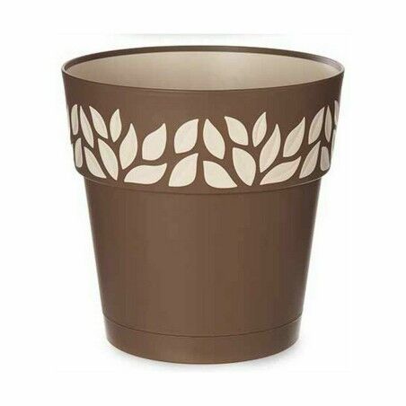 Vaso Autoirrigante Stefanplast Cloe Marrone Plastica 25 x 25 x 25 cm (6 Unità)