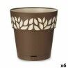 Vaso Autoirrigante Stefanplast Cloe Marrone Plastica 29 x 29 x 29 cm (6 Unità)