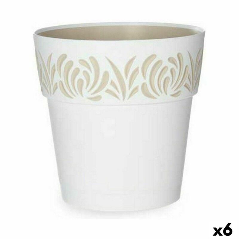 Vaso Autoirrigante Stefanplast Gaia Bianco Plastica 25 x 25 x 25 cm (6 Unità) Vaso Autoirrigante Stefanplast Gaia Bianco Plastica 25 x 25 x 25 cm (6 Unità)