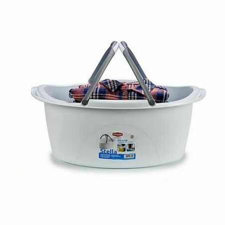 Cesto per i Panni Stefanplast PR181A Plastica 25 L 59 x 23 x 38 cm Con manici (30 Unità)