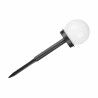 Faro Ibergarden 10 CM BALL Bianco Nero Plastica 10 x 34,5 x 10 cm Sfera Ricarica a luce solare (12 Unità)