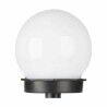Faro Ibergarden 10 CM BALL Bianco Nero Plastica 10 x 34,5 x 10 cm Sfera Ricarica a luce solare (12 Unità)