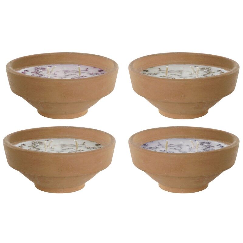 Candela Profumata DKD Home Decor Naturale Cottage 250 g (4 Unità) Candela Profumata DKD Home Decor Naturale Cottage 250 g (4 Unità)
