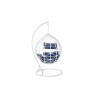 Sedia da giardino sospesa DKD Home Decor Blu Marino Bianco Alluminio rattan sintetico 90 x 70 x 110 cm (107 x 107 x 198 cm)