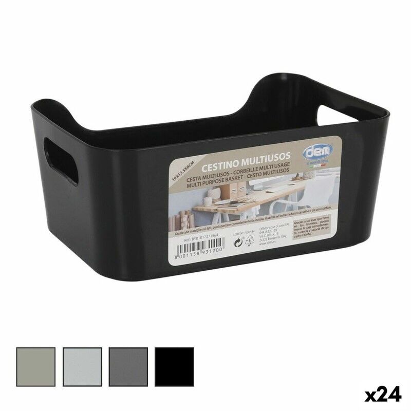 Cestino Multiuso Confortime 19 x 13,5 x 8 cm (24 Unità) Cestino Multiuso Confortime 19 x 13,5 x 8 cm (24 Unità)