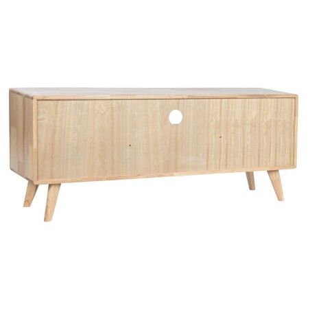 Mobile TV Home ESPRIT Naturale Metallo Legno d'albero della gomma 120 x 30 x 48 cm